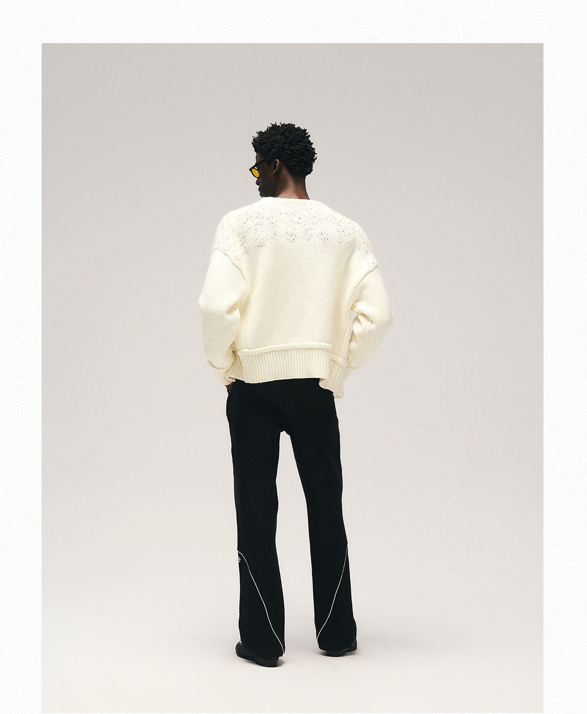 GLACIERBOY丨Pearl-Embellished Knit Cardigan - PSYLOS 1, GLACIERBOY丨Pearl-Embellished Knit Cardigan, Shirts, GLACIERBOY•JAPAN, PSYLOS 1